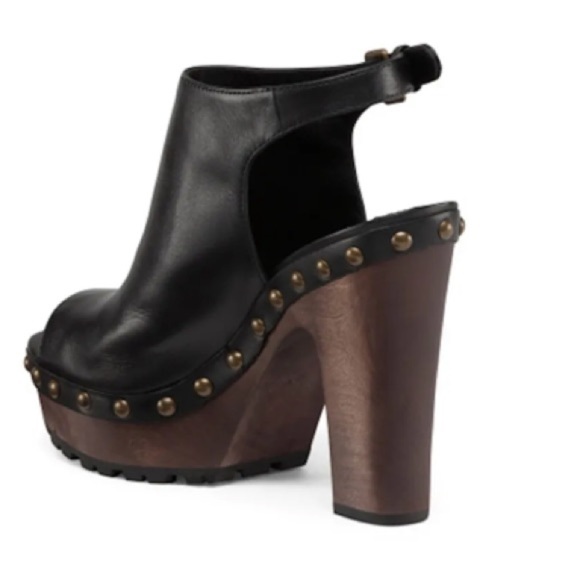 ALICE + OLIVIA 'Sharon' Leather Platform Clogs Size EU 36 (US 6) - Picture 7 of 16